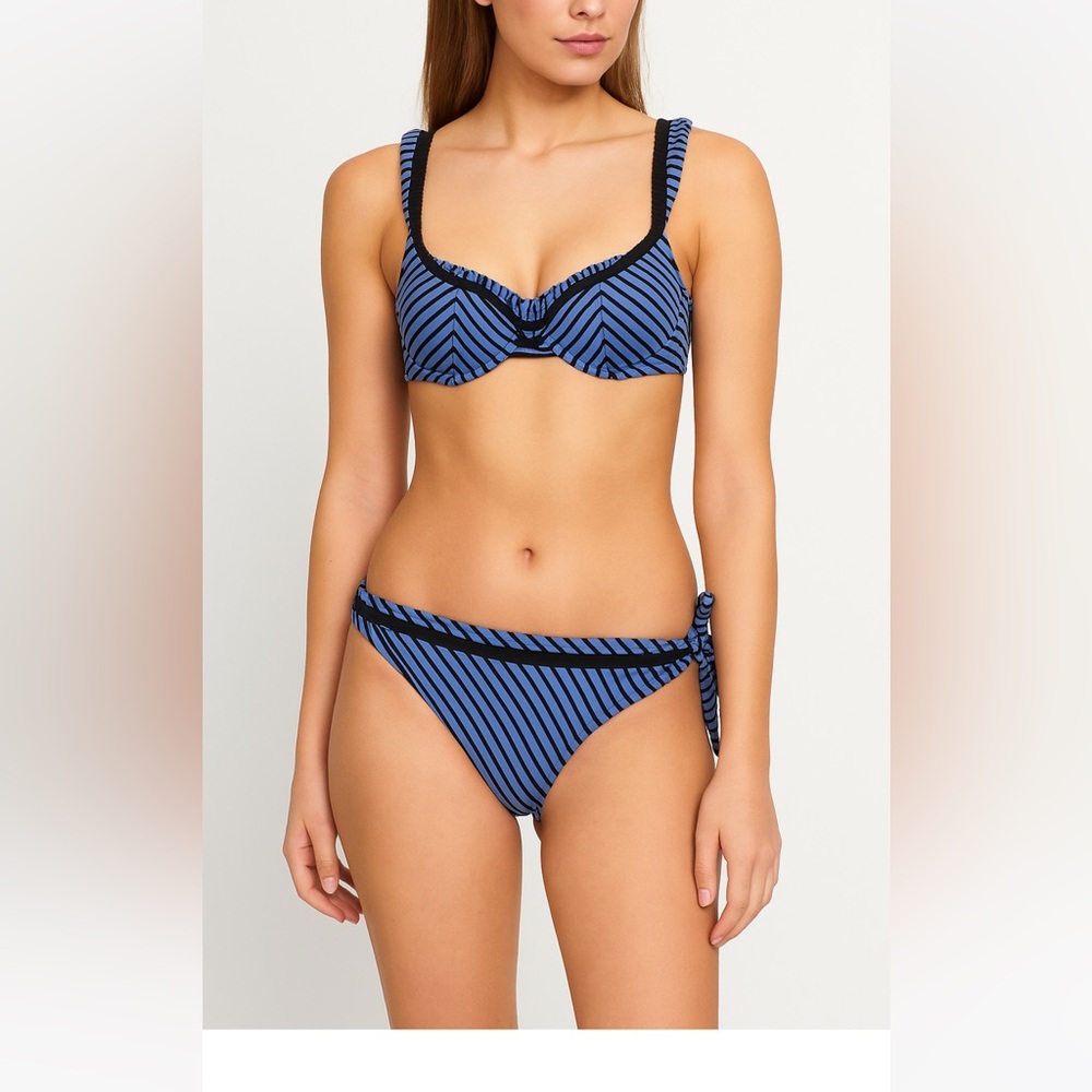 New w/ tags Betsey Johnson bikini S top L bottom - Picture 1 of 5